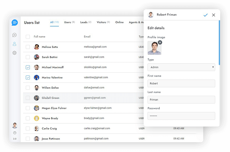Administração de usuários