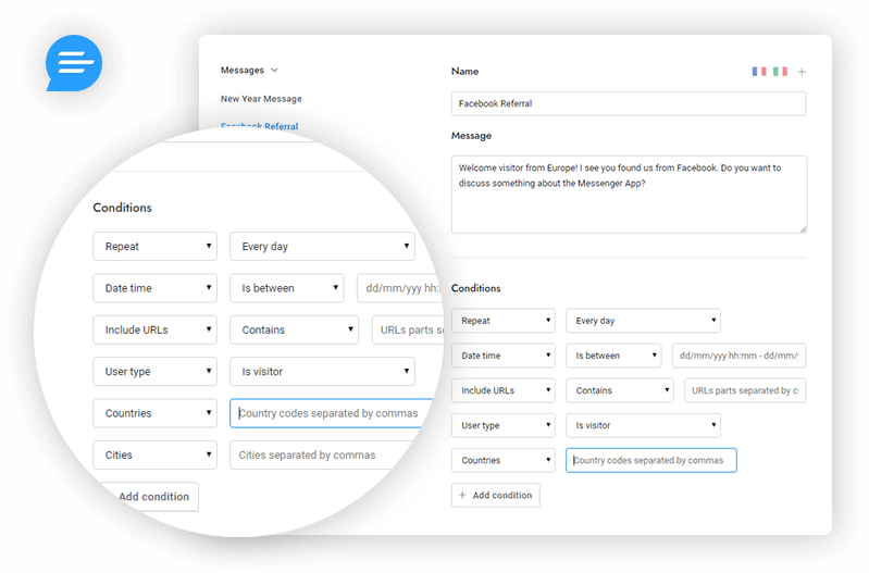 Mensagens automatizadas